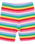 Rainbow Striped Bike Short
