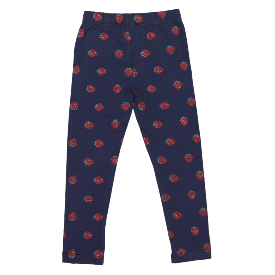 Strawberry Print Legging Navy