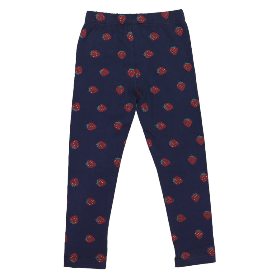 Strawberry Print Legging Navy