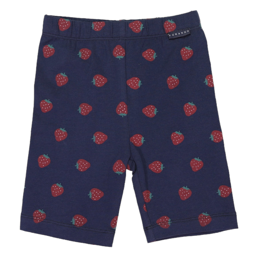 Strawberry Print Bike Short Navy