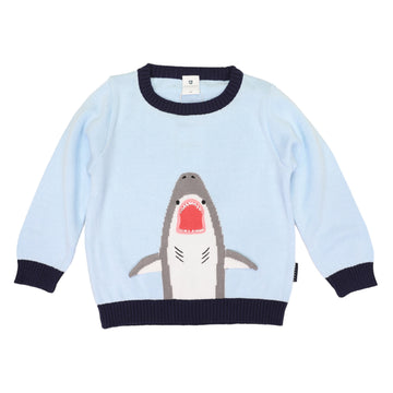 Shark Knit Sweater Blue