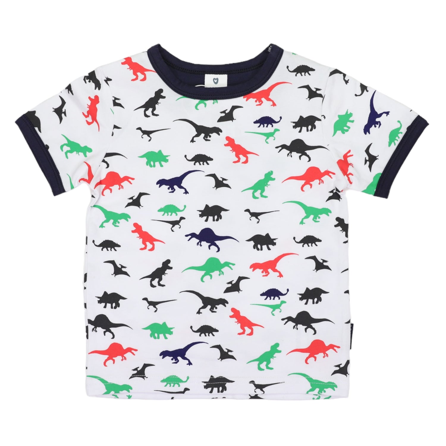 Dinosaur Print Tee White