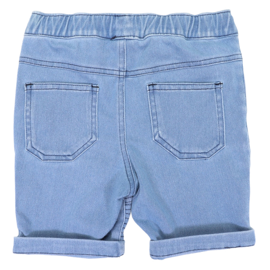 Denim Knit Short Acid wash