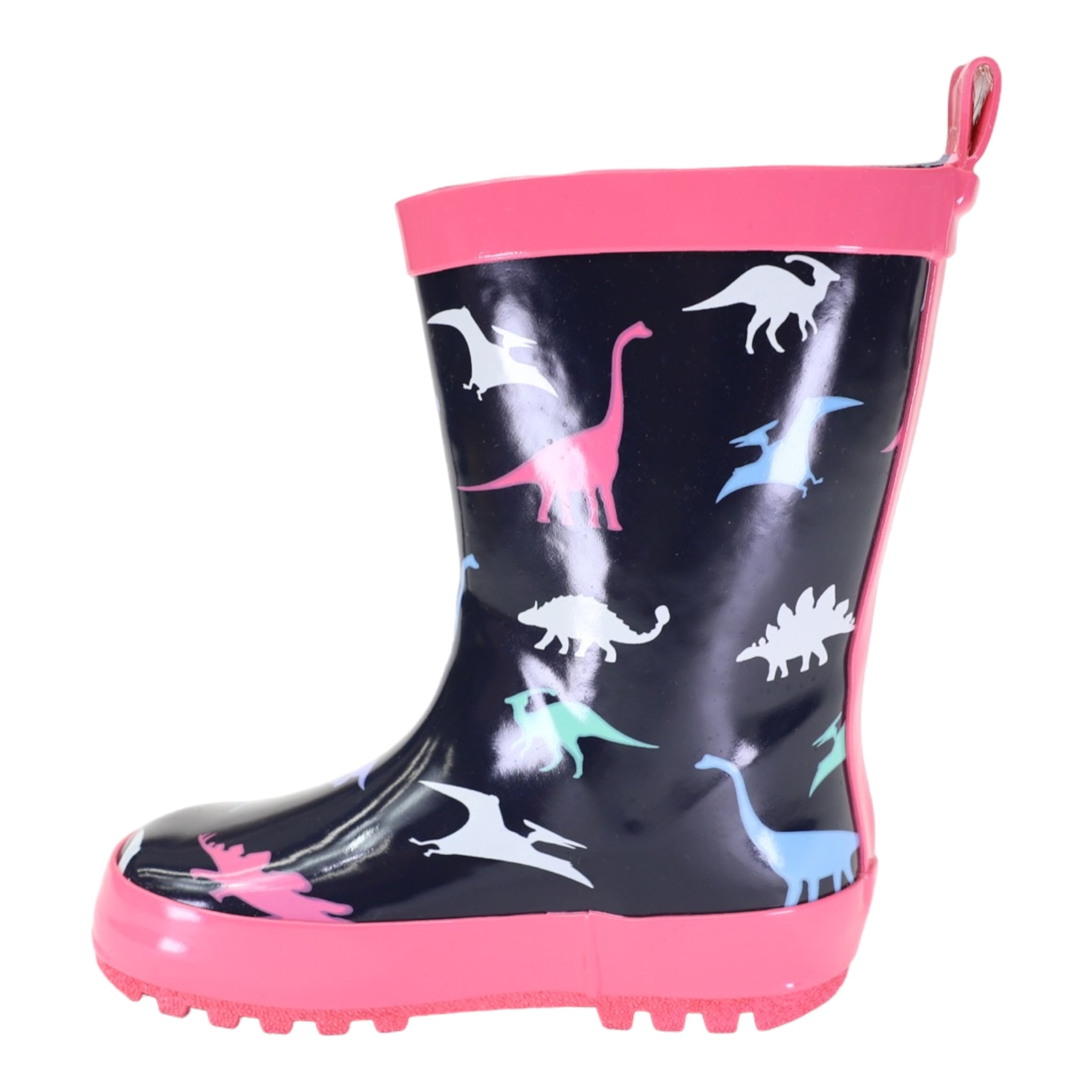 Dinosaur Gumboot Hot Pink – Korango