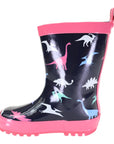 Dinosaur Gumboot Hot Pink