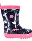 Dinosaur Gumboot Hot Pink