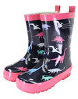 Dinosaur Gumboot Hot Pink