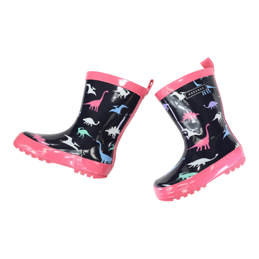 Dinosaur Gumboot Hot Pink