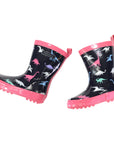 Dinosaur Gumboot Hot Pink