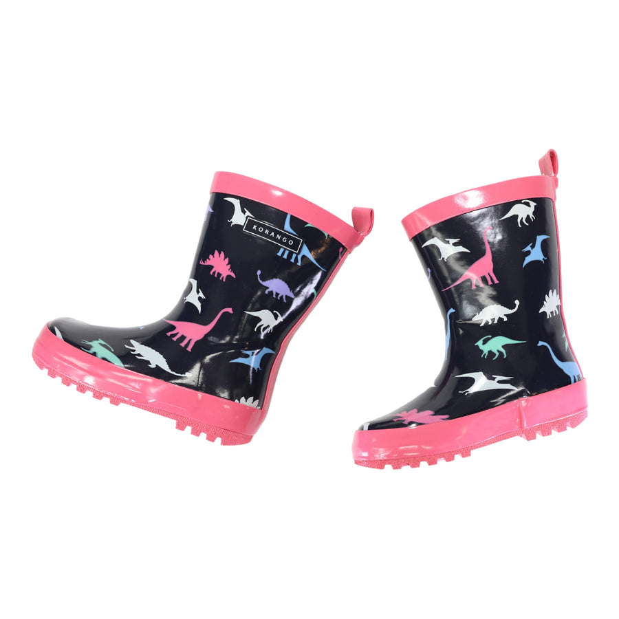 Dinosaur Gumboot Hot Pink