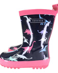 Dinosaur Gumboot Hot Pink