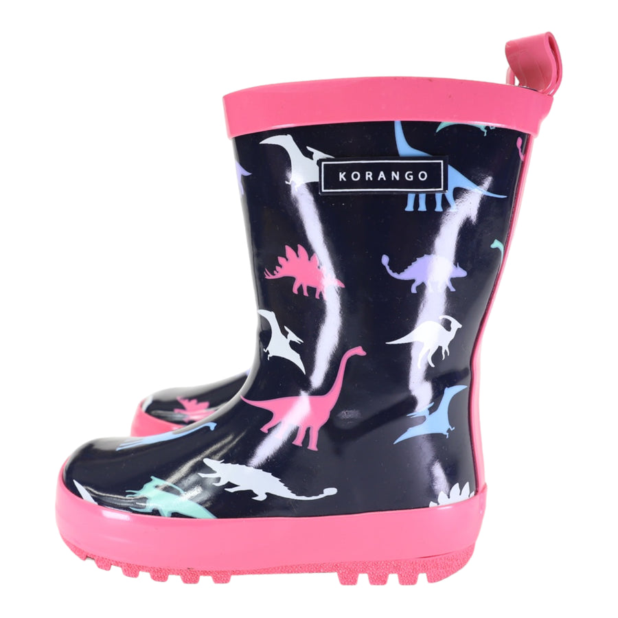 Dinosaur Gumboot Hot Pink