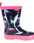 Dinosaur Gumboot Hot Pink