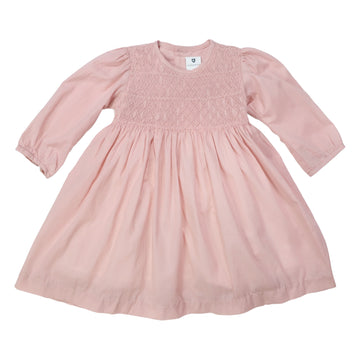 Subtle Smocked Dress Dusty Pink