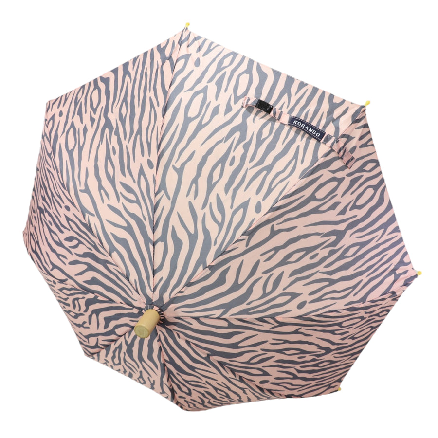 Tiger Striped Pattern Umbrella Dusty Pink