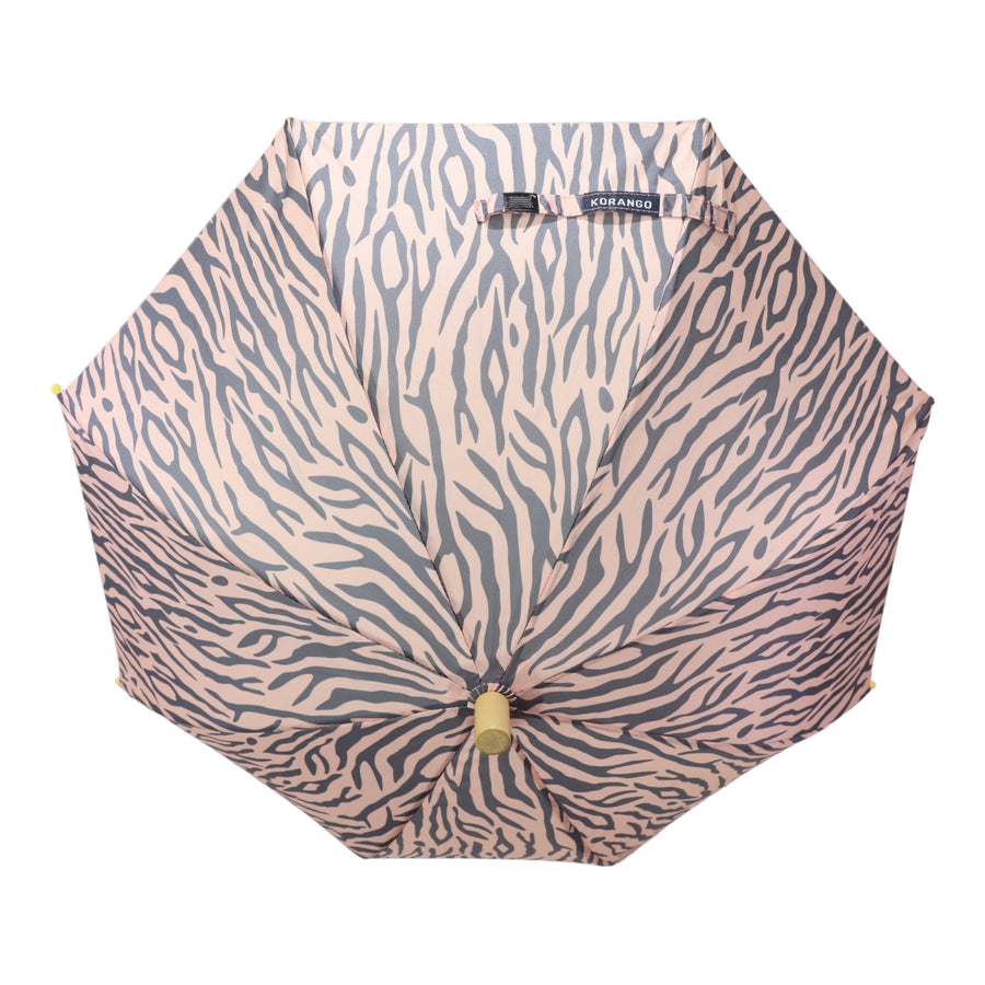 Tiger Striped Pattern Umbrella Dusty Pink