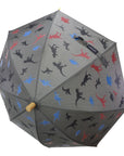 Dinosaur Colour Change Umbrella Charcoal