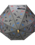 Dinosaur Colour Change Umbrella Charcoal