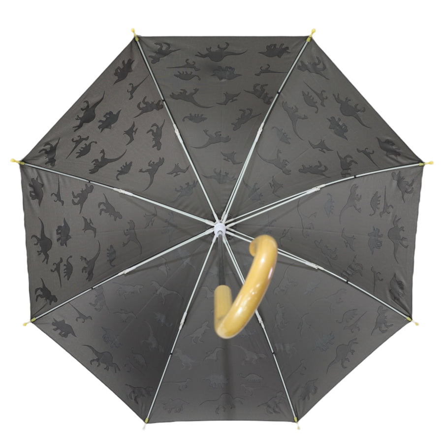 Dinosaur Colour Change Umbrella Charcoal