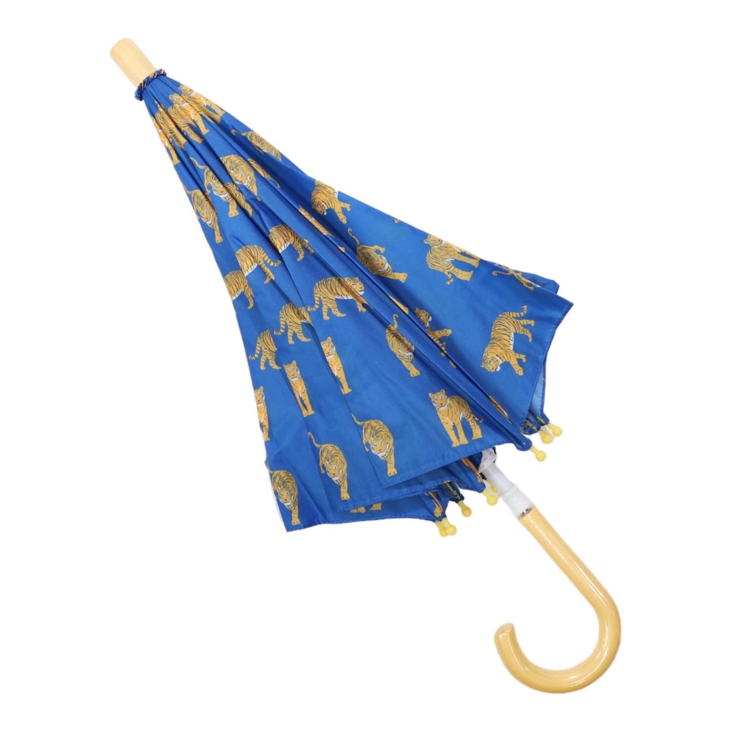 Tiger Print Umbrella Blue