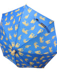 Tiger Print Umbrella Blue