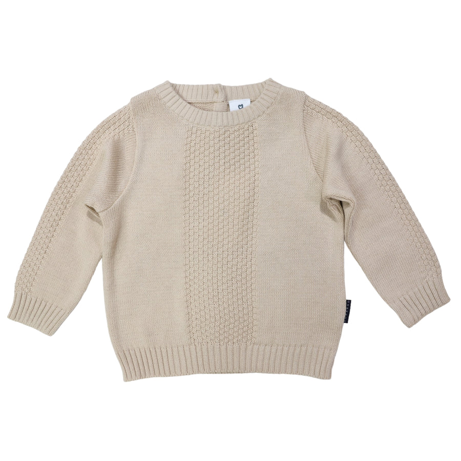 Textured Knit Sweater Tapioca