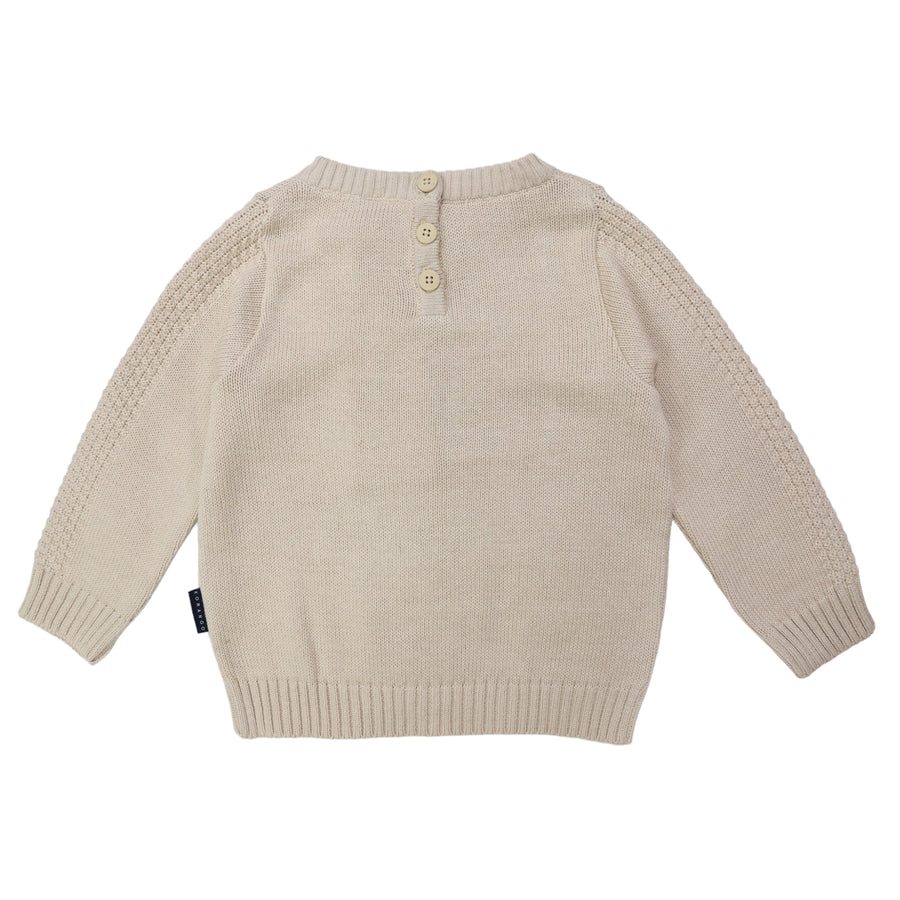 Textured Knit Sweater Tapioca