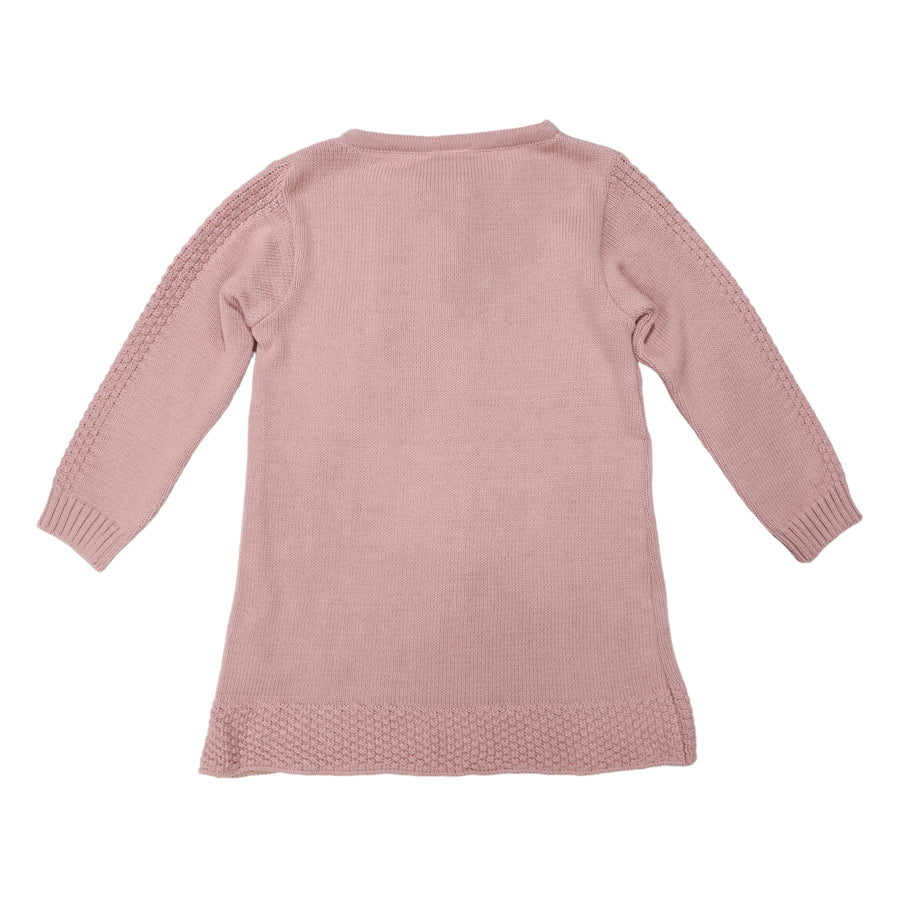 Herringbone Knit Dress Pink
