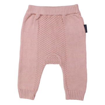 Subtle Textured Knit Legging Dusty Pink