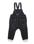 Stretch Denim Overalls Charcoal