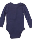 Cotton Modal Henley Bodysuit Navy