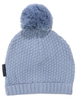 Textured Knit Beanie Dusty Blue