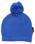 Textured Knit Beanie Blue