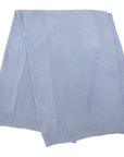 Textured Knit Blanket Dusty Blue