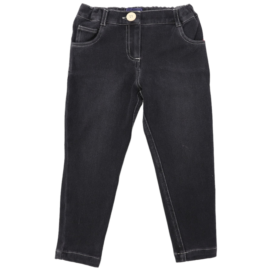 Stretch Jean with Adjustable Waist Charcoal