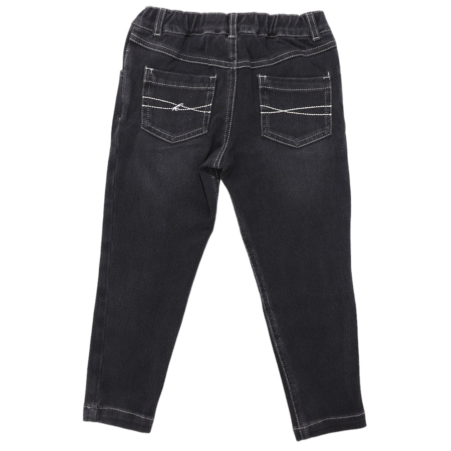 Stretch Jean with Adjustable Waist Charcoal