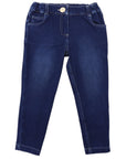 Stretch Jean with Adjustable Waist Dark Blue