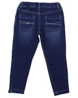 Stretch Jean with Adjustable Waist Dark Blue