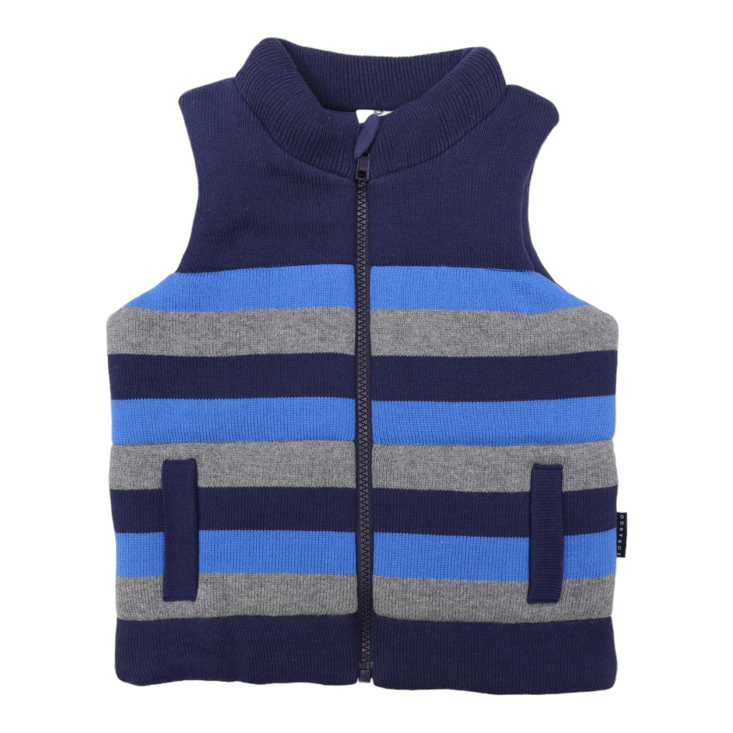 Padded Knit Vest Navy