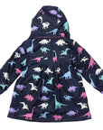 Dinosaur Colour Change Raincoat Navy