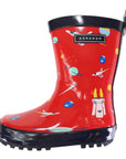 Space Rocket Gumboot Red