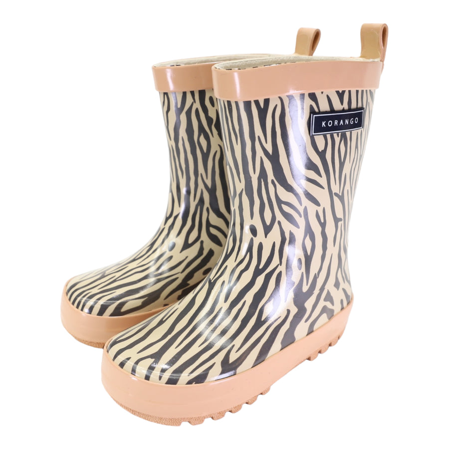 Tiger Stripes Gumboot Dusty Pink