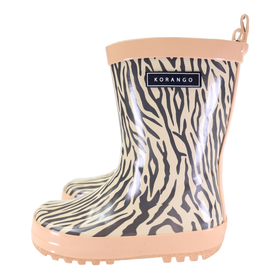 Tiger Stripes Gumboot Dusty Pink