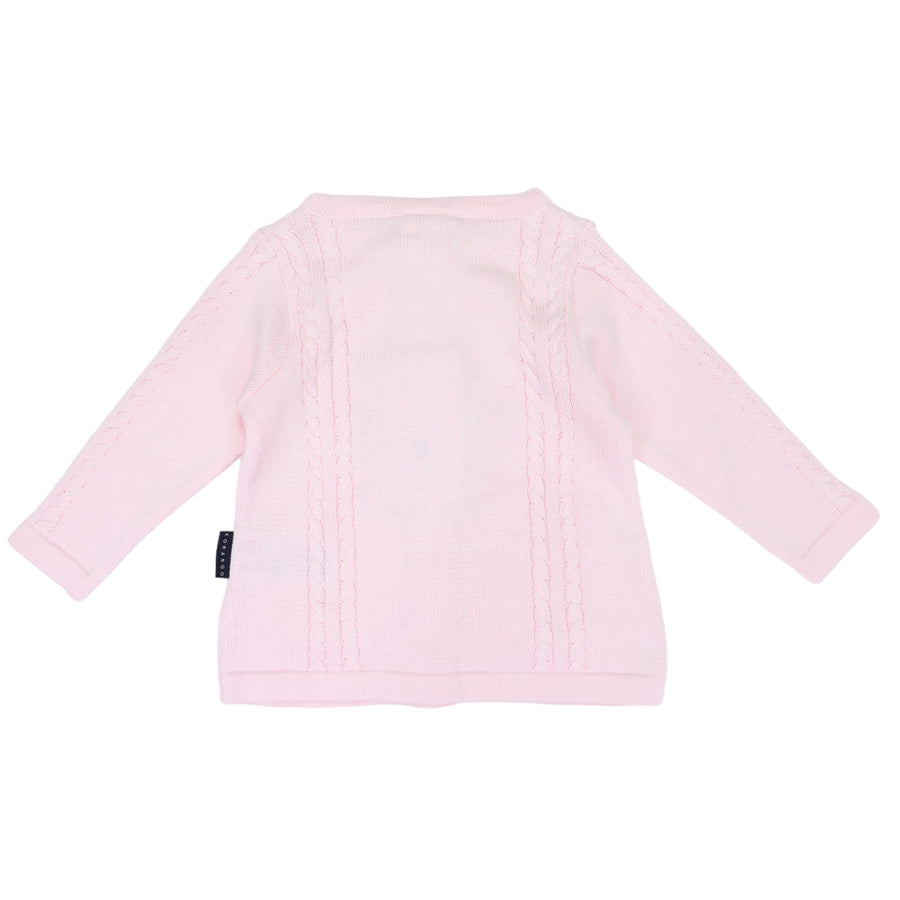 Cable Cardigan Pink