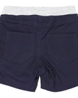 Stretch Twill Short with Drawstring Navy