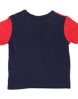 Colour Block Tee Red