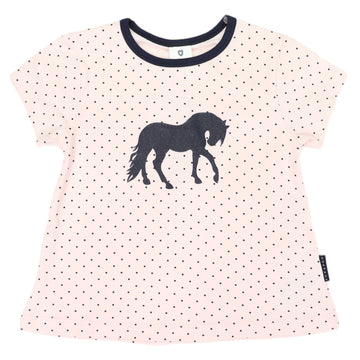 Horse Print Swing Top Pink