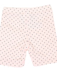 Stretch Cotton Spot Bike Short Pink