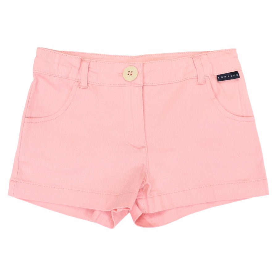 Girls Stretch Twill Short Pink