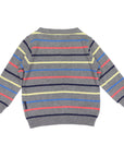 Sweater Knit Stripe Charcoal